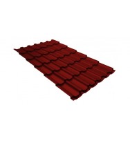 Металлочерепица квинта плюс для крыши 0,45 PE RAL 3011 коричнево-красный