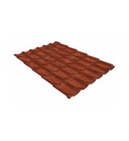 Металлочерепица для крыши классик 0,45 Print Twincolor Cherry Wood