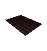 Металлочерепица классик для крыши 0,5 Satin RAL 8017 шоколад