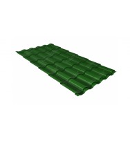 Металлочерепица для крыши кредо 0,45 PE RAL 6002 лиственно-зеленый