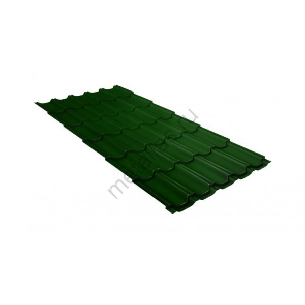 Металлочерепица квинта плюс 0,45 PE RAL 6002 лиственно-зеленый