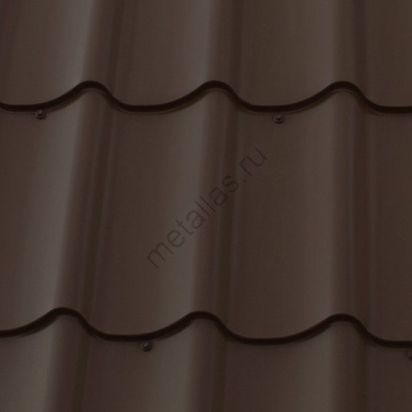 УНИКМА М28 Rooftop Glance / Стальной шелк (Zn 275) Северсталь 0,5 мм RAL 8017 - коричневый шоколад